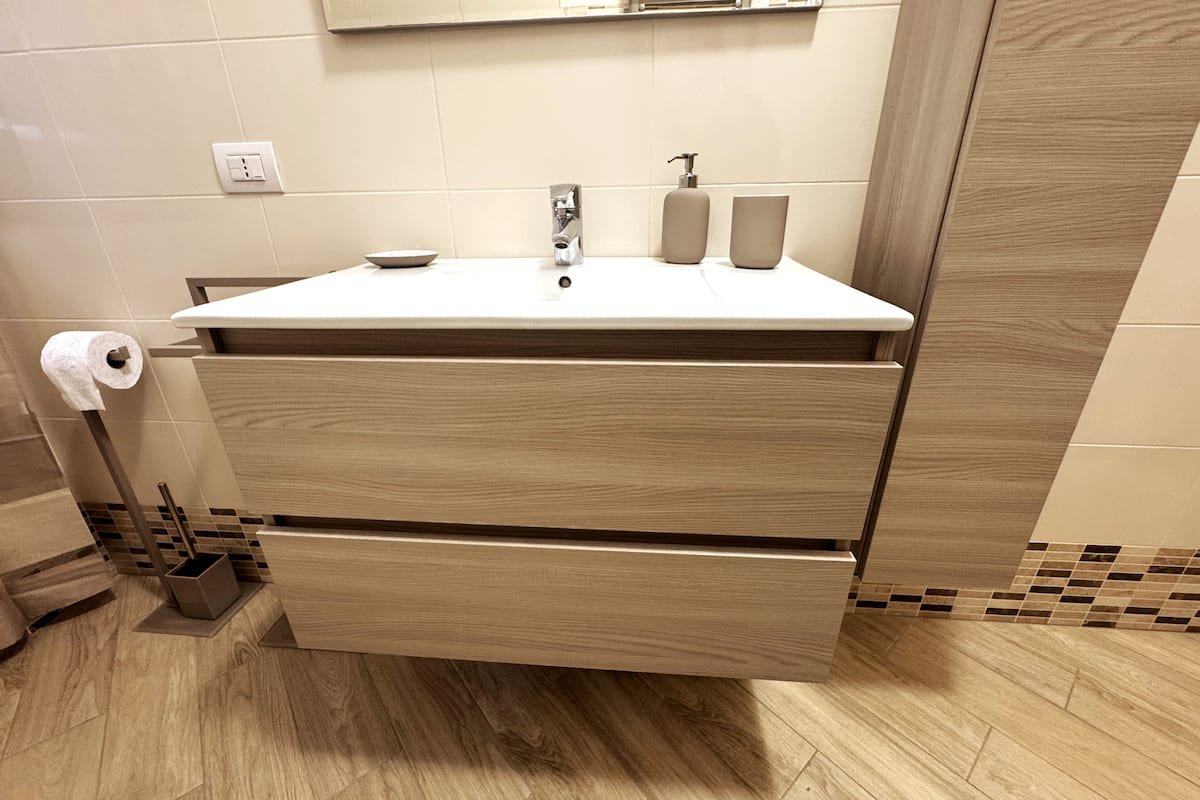 Bagno e lavanderia di Dimora Eleonora